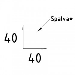 Vidinis kampas - Matinis Poliesteris - Standartinis - (1,0 m - 3,0 m)
