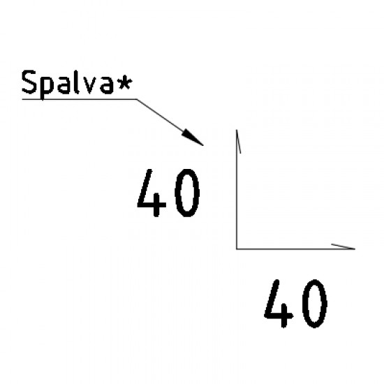 Kampas išorinis - Matinis Poliesteris - Standartinis - (1,0 m - 3,0 m)